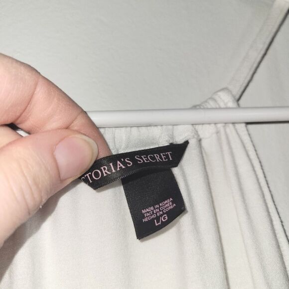 New Victoria's Secret White Ruched Fitted Dress Large - Picture 2 of 9